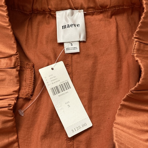Maeve Curve Poplin Barrel Pants Anthropologie - Picture 7 of 10